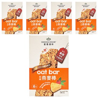 GRANOLA HOUSE 宴麥森林 燕麥棒 番茄羅勒起司 Set 6 高纖, 192g, 5盒