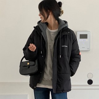 afinar 女款連帽層次鋪棉外套