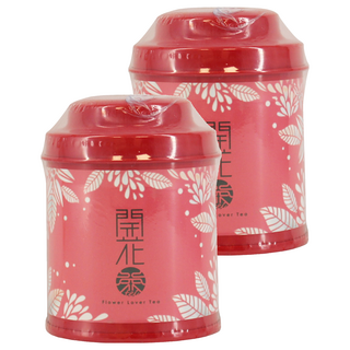 無藏茗茶 工藝花茶 會開花的茶, 真空包裝 維持茶葉新鮮度 添加乾燥鮮花 普洱生茶 千日紅 茉莉花, 8g, 1罐, 2罐