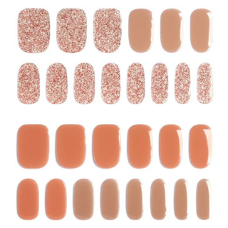 GLOSSYBLOSSOM Baking 美甲貼紙 28入, Modern Time, 1組