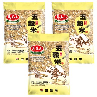 馬玉山 五穀米, 3kg, 3包
