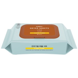 KUNDAL 昆黛爾 10倍高濃縮香氛柔軟烘衣紙, 1包, 80張