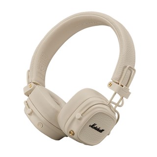 Marshall 藍牙耳罩式耳機 MAJOR V，無線充電，藍牙播放長達100小時, 奶油白