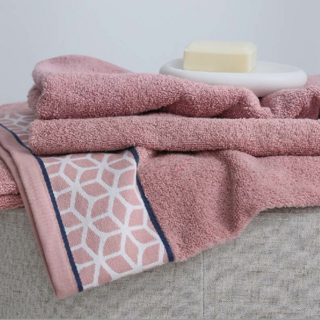 台灣 GOODin 水立方系列 毛巾 葡萄牙進口 480GSM 柔軟吸水 快乾耐用, 珊瑚粉, 3條