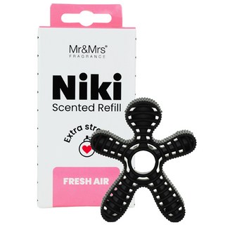 Mr&Mrs FRAGRANCE Niki 車用芳香劑補充蕊, 清新空氣, 1個