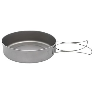 TEMPEST 戶外登山露營純鈦煎鍋 小尺寸, 1個, 鈦金屬色