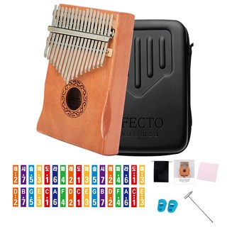 아펙토 어쿠스틱 써클 칼림바 + 전용 하드케이스 + 구성품 5종 세트, 1개, 17음계-써클+하드케이스