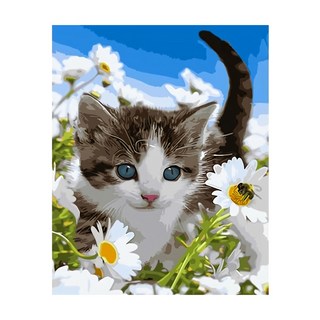 ARTLIFE 數字油畫DIY, 花園小貓, 1個