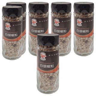 飛馬 白胡椒粒, 50g, 6瓶