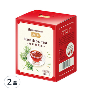 鮮一杯 南非國寶茶 不含咖啡因, 5g, 12包, 2盒