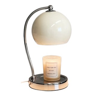 滿月融蠟燈 調光款 復古綠 110V 35W/50W 鐵藝燈罩+金屬底座, 奶鹽白