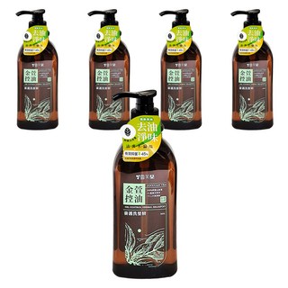 雪芙蘭 養護洗髮精 金萱控油, 阿里山金萱茶, 深層去油淨味, 500g, 5件