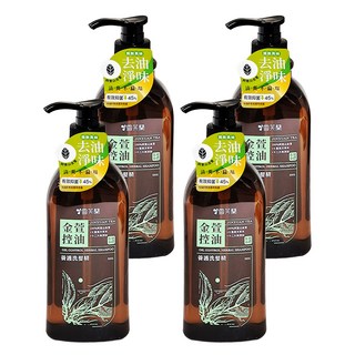 雪芙蘭 養護洗髮精 金萱控油, 阿里山金萱茶, 深層去油淨味, 500g, 4件