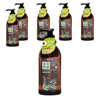 雪芙蘭 養護洗髮精 金萱控油, 阿里山金萱茶, 深層去油淨味, 500g, 6件