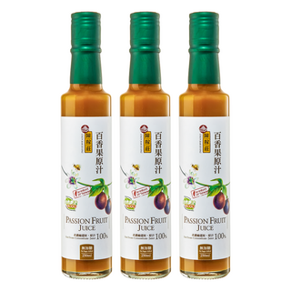 陳稼莊 百香果原汁 無加糖, 250ml, 3瓶