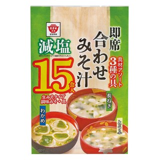 Masuya Miso 升屋 15食入綜合即食減鹽味噌湯 含3種配料, 300g, 1袋