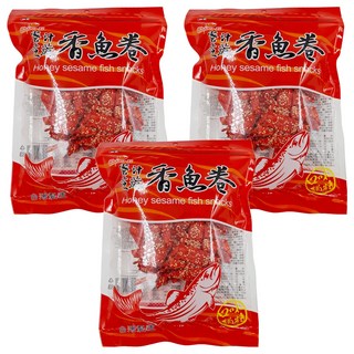 Chiao-E 巧益 香魚卷 蜜汁芝麻, 190g, 3包