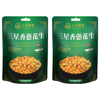 八豆聯軍 三星香蔥花生 黃金比例製作 北港芝麻油, 2包, 100g