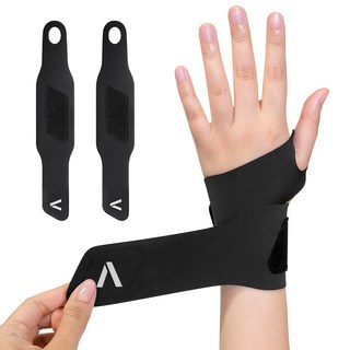 탐사 초경량 고탄력 슬림핏 손목보호대 2P 세트, 블랙, 1세트