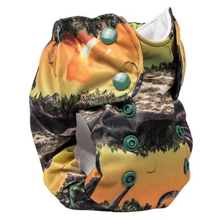 Smart Bottoms Dream Diaper 2.0 新生兒 布尿布 2.7-7.3 kg 美國製, Jurassic 多色, 1件