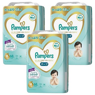 Pampers 幫寶適 日本境內版 黏貼型尿布 6~12kg, M, 204片