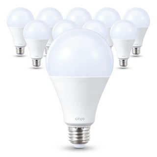 cityo LED燈泡 20W, 白光, 10入
