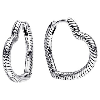 판도라 여성용 모멘츠 하트 참 후프 이어링 292236C00 +쇼핑백+메시지카드+품질보증서(백화점A/S)