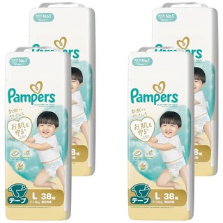 Pampers 幫寶適 日本境內版 黏貼型尿布, L, 152片