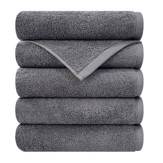 송월타월 호텔수건 크러쉬 150g 30수 면사, 진회색, 5개