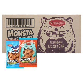 [Coupang進口] Kokola 巧克力曲奇餅乾, 9g, 120入