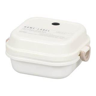 PEARL LIFE 珍珠金屬 方形便當盒 日本製 Home Label II D-6726 S, 白色, 1個