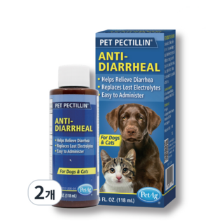 펫펙틸린 반려동물 영양제, 118ml, 지사제, 2개