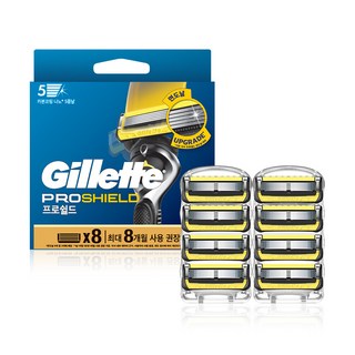Gillette 吉列 ProShield鋒護系列刮鬍刀頭, 8入, 1組