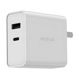 NOKIA P6309 PD 3.0 65W 多重保護充電器, 白色, 1盒