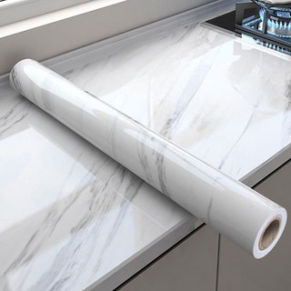 大理石 防水自黏壁紙 PVC材質, 40 x 100cm, 爵士白, 4個