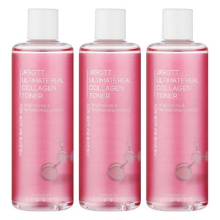 JIGOTT 膠原緊緻化妝水 3瓶 - 韓國保濕亮膚 改善細紋, 300ml