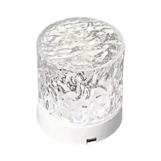 夢幻動態 水波紋燈火焰燈, 直徑8.5*高9.5cm, USB插電式, 3W, 白色