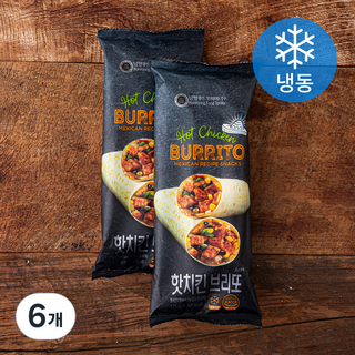핫치킨 브리또 (냉동), 125g, 1개입, 6개