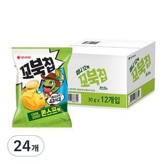 ORION 好麗友 烏龜玉米脆片 玉米濃湯風味, 30g, 24包