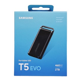 SAMSUNG 三星 T5 EVO Type-C USB 3.2 Gen 1 外接式ssd固態硬碟, 2TB, MU-PH2T0S/WW