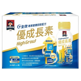 QUAKER 桂格 優成長素 即飲配方, 235ml, 6瓶