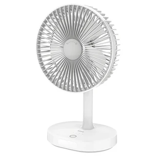 Kinyo USB靜音桌立風扇, UF-8705, 白色