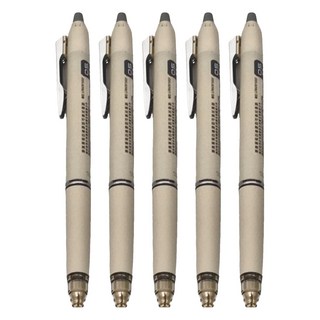 PILOT 百樂 FRIXION 魔擦筆 筆尖穩定 靜音按鍵, 霧白, 5支