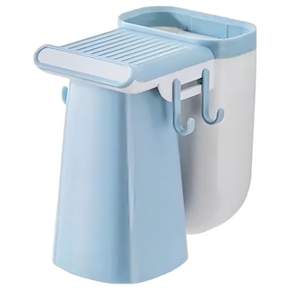 iLIFE 北歐素色磁吸式牙刷架 - 天空藍 免打孔無痕安裝 食品級ABS材質, 1組