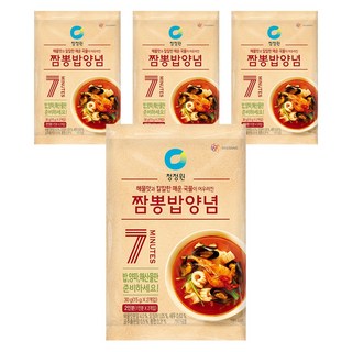 청정원 짬뽕밥양념, 30g, 4개