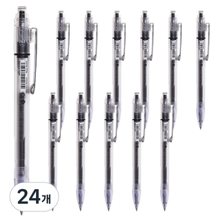 동아 뉴엔 P-10 볼펜 0.5mm, 검정, 24개