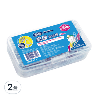 Shallop 刷樂 扁線牙線棒, 200支, 2盒