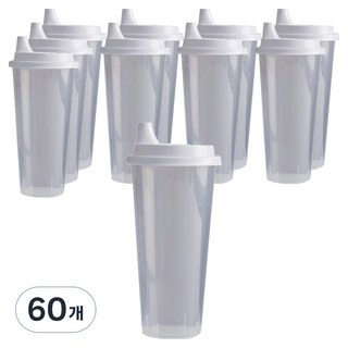 바나나빌딩 일상곳곳 다회용 밀폐용기 물컵, 60개, 700ml