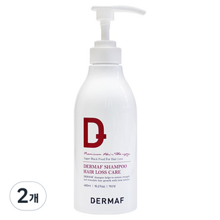 더마프 탈모증상완화 샴푸, 480ml, 2개