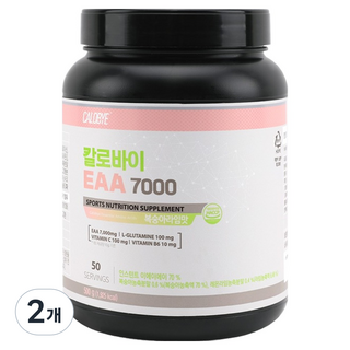 CALOBYE EAA 7000 必需胺基酸 水蜜桃萊姆, 2個, 500g